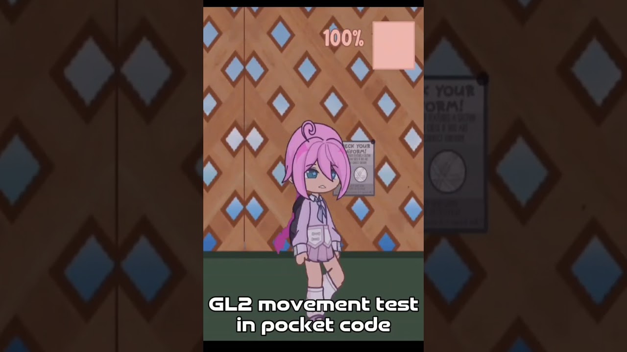 GL2 movement test in pocket code! || YSFG || Yansim 2d Fangame