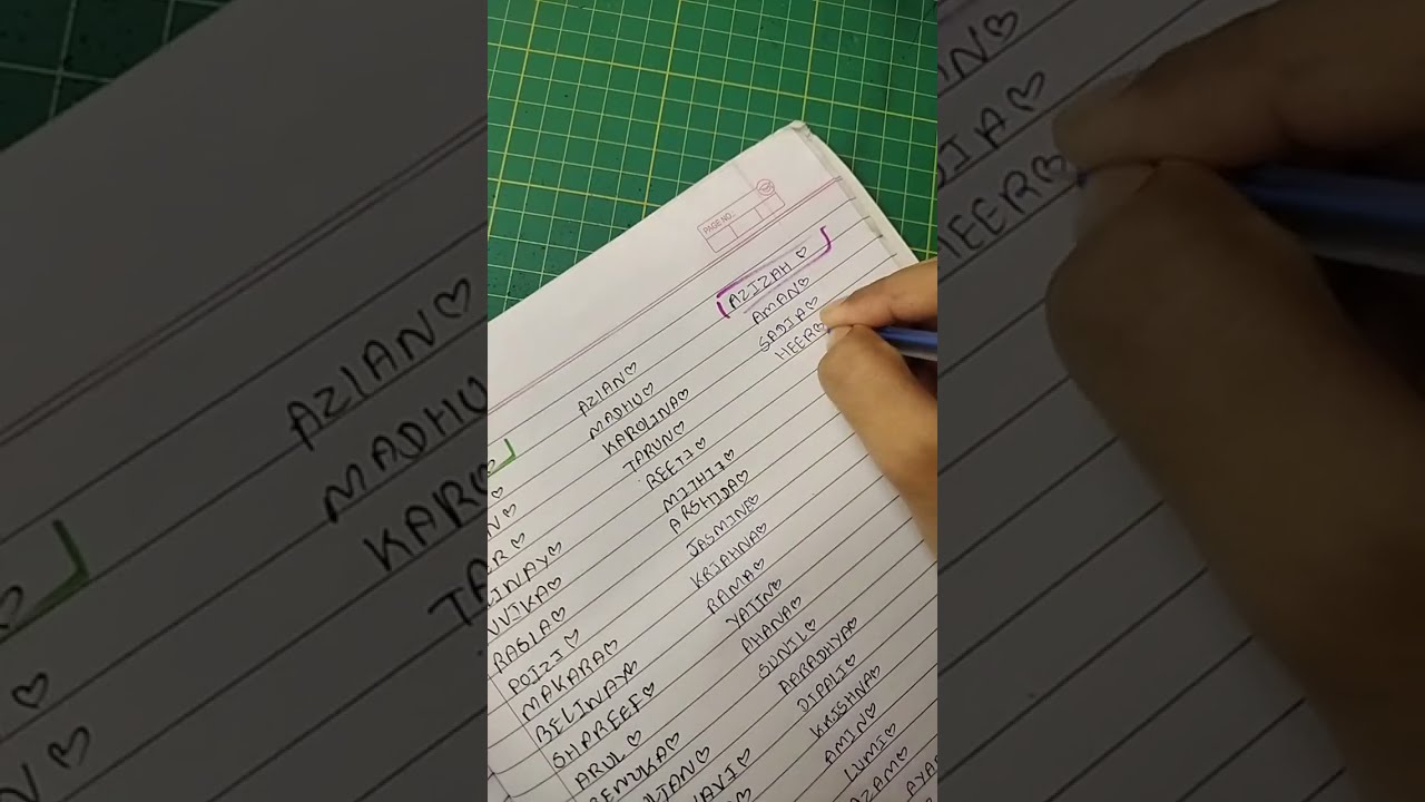 creative name writing 💗🌻