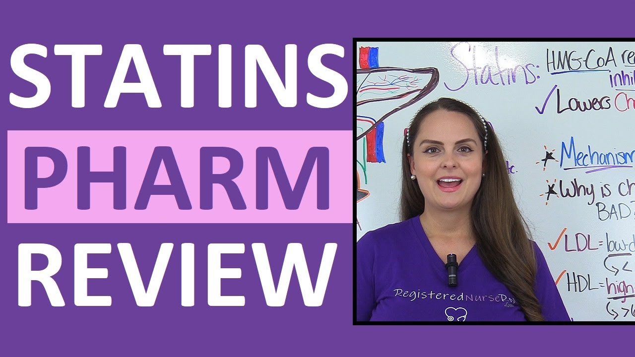 Statins Pharmacology Nursing NCLEX HMG-CoA Reductase Inhibitors Antilipemic Cholesterol Lowering