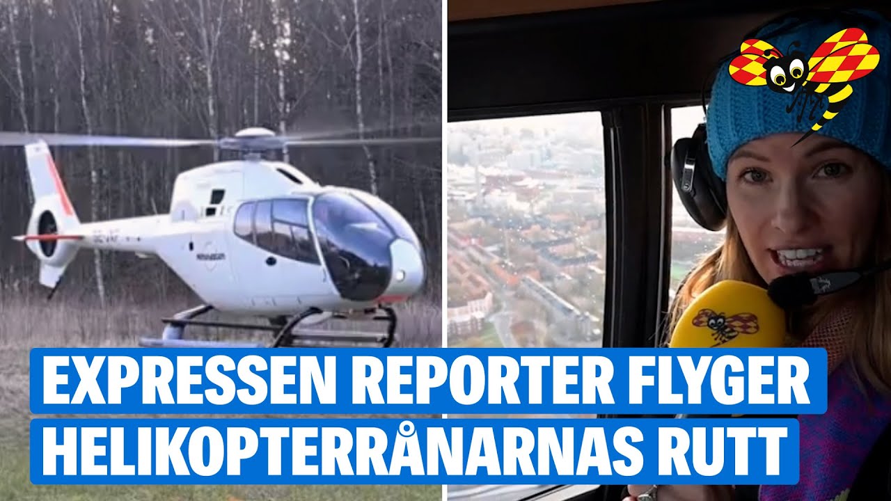 Helikopterrånet – här flög de före och efter tillslaget