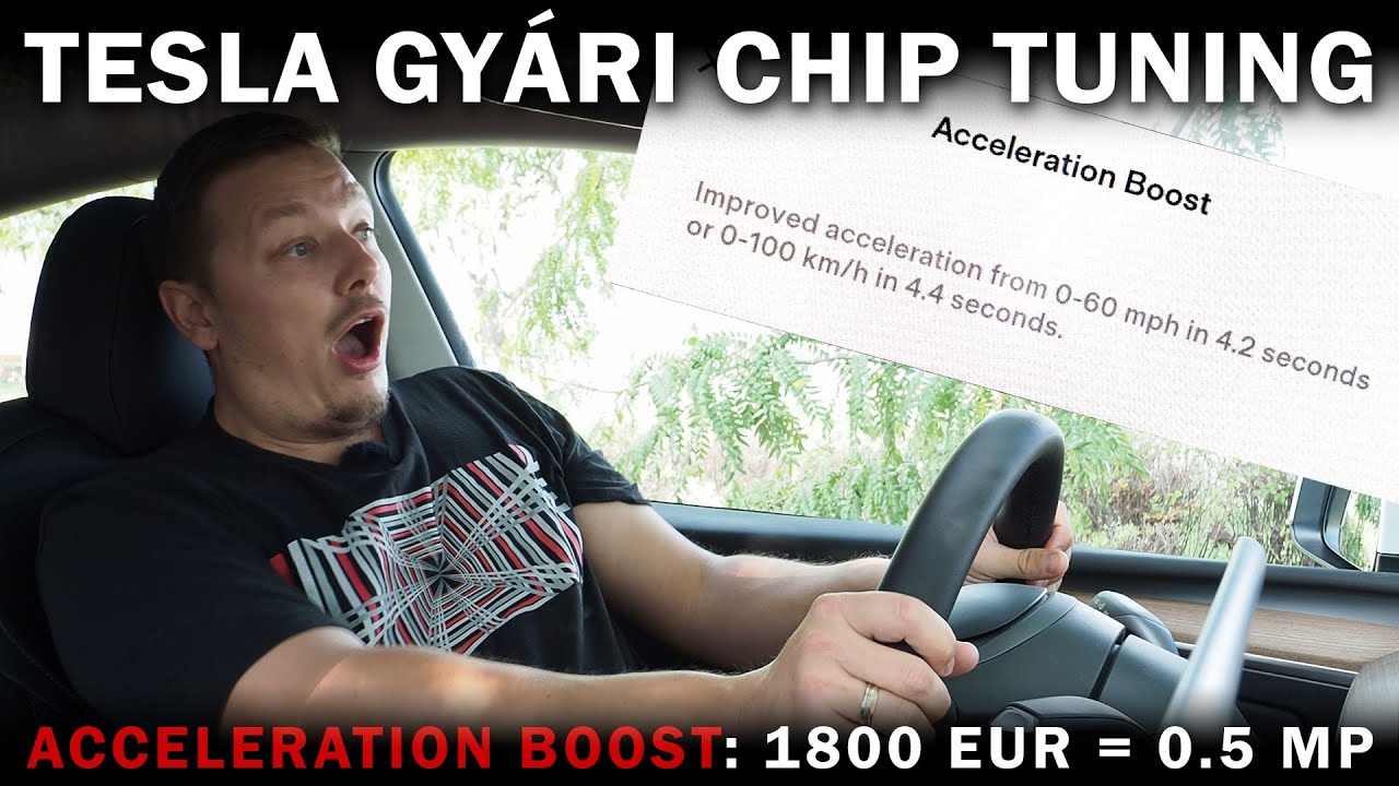 Chip tuning Teslára? ACCELERATION BOOST: 1800 EUR = 0.5 mp