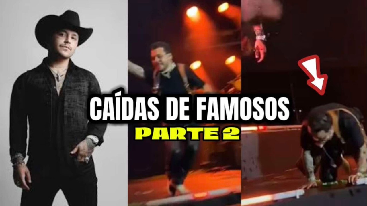 TOP 7🤭 CAÍDAS de ARTISTAS FAMOSOS del Escenario Parte 2 / Caídas GRACIOSAS de Cantantes Famosos 2025