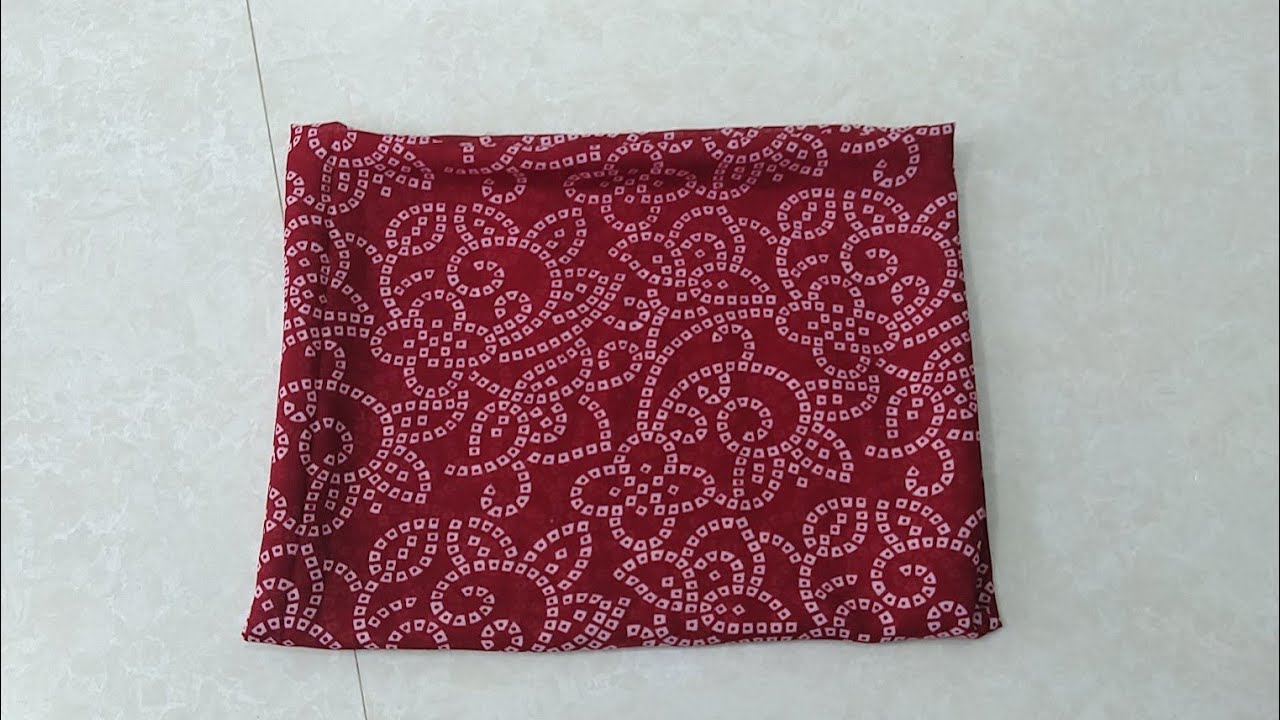 Blouse lace design | Bandhani saree back neck blouse design cutting and stitching