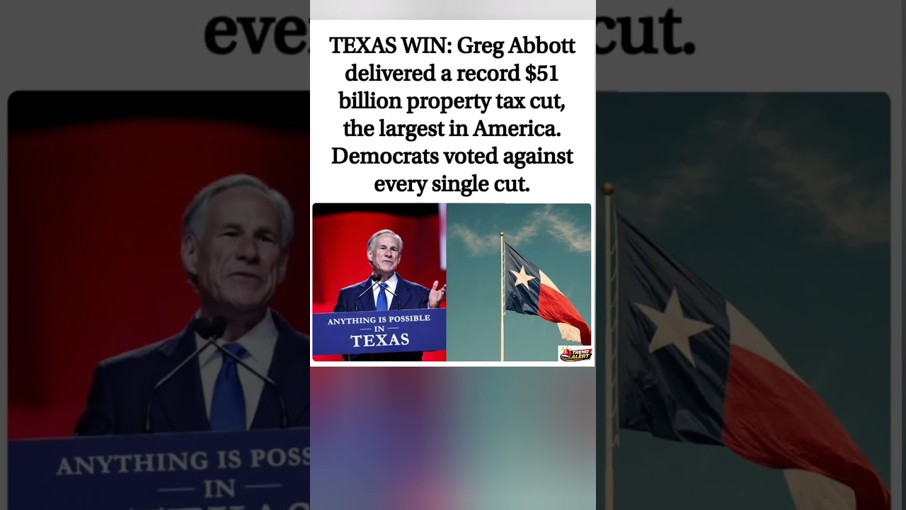 Texas property tax cut delivers historic financial relief! 🚨💰#usa #trending #viral