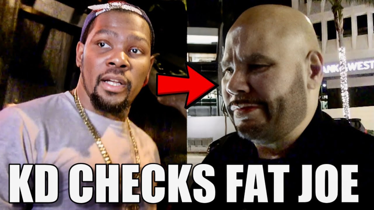 Kevin Durant CHECKS Fat Joe For Lying About Him being JUMPED At Ruckers Park 2011 On Roommates Show