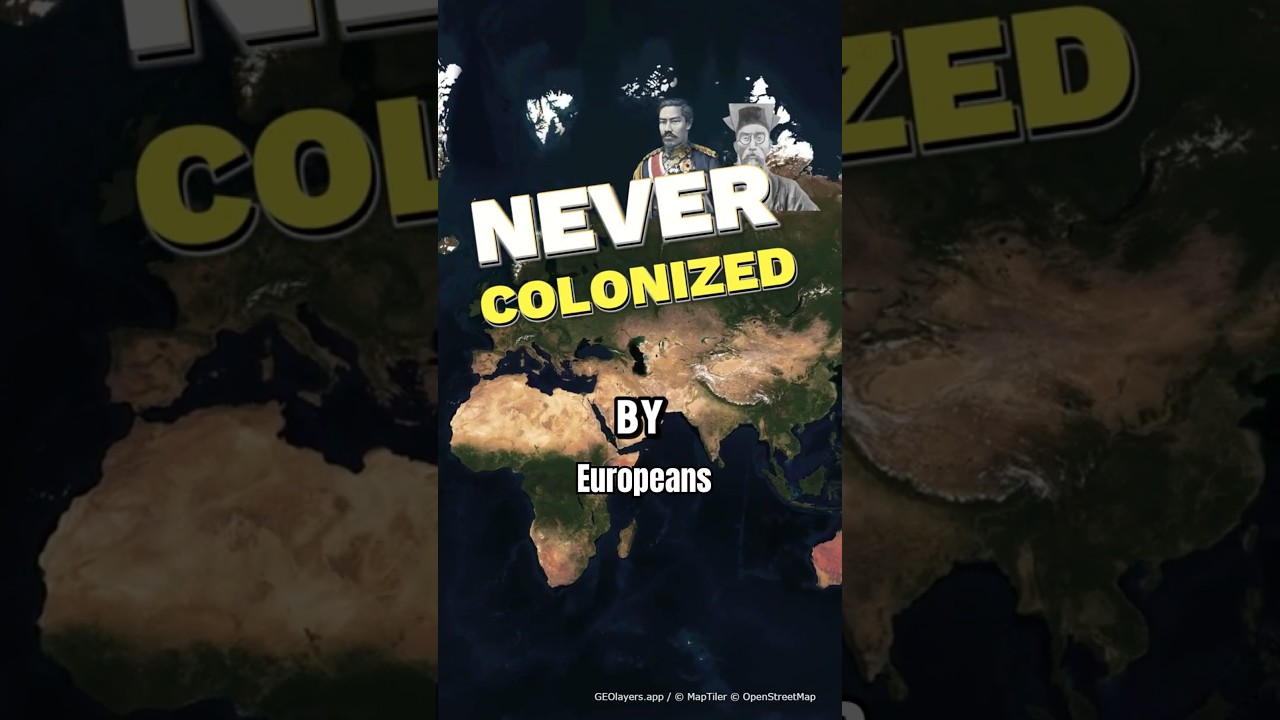 The 4 Countries NEVER COLONIZED by Europeans #countries #history #geography