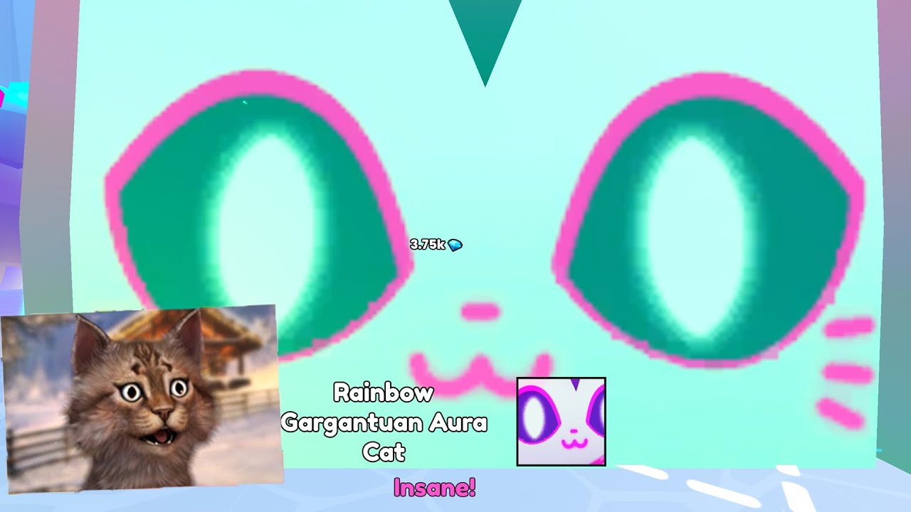 I HATCHED 1ST RAINBOW GARGANTUAN CAT in PET SIMULATOR 99