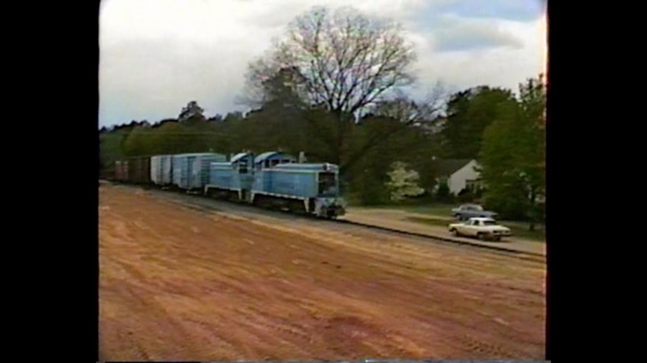 Lancaster & Chester Railway 90 & 91 EMD SW900 Revenue Freight 4/11/88