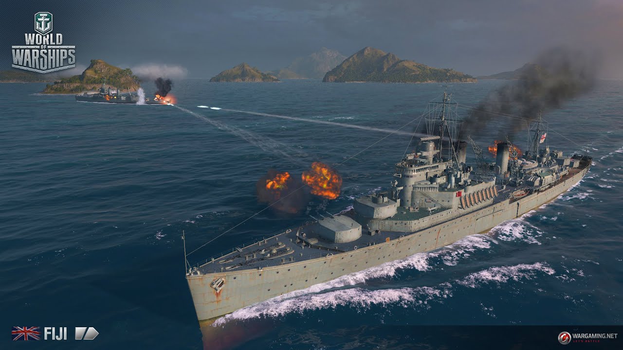 World of Warships - HMS Fiji - Random Battle