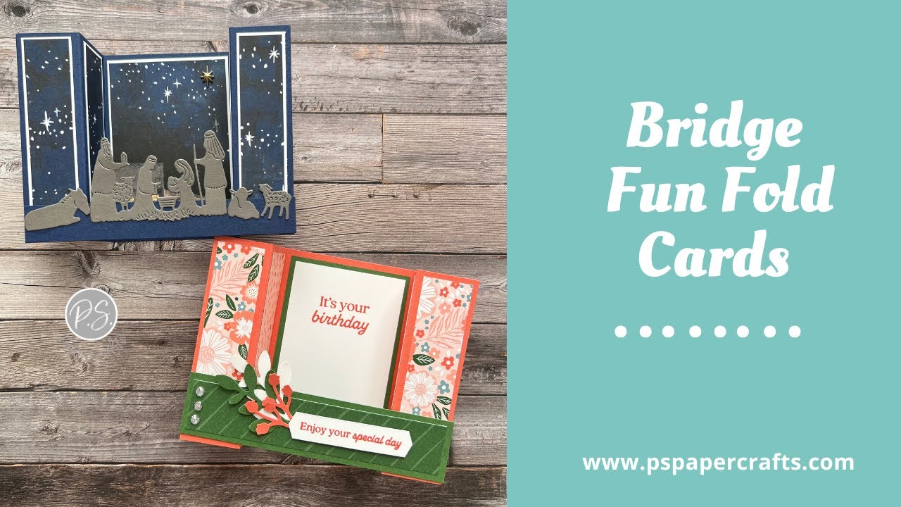 Card Making - How To Make A Bridge Fold Card