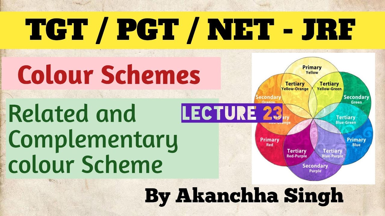 Colour Schemes | Related and Complementary colour scheme | Colour wheel | Colour Theory  Homescience