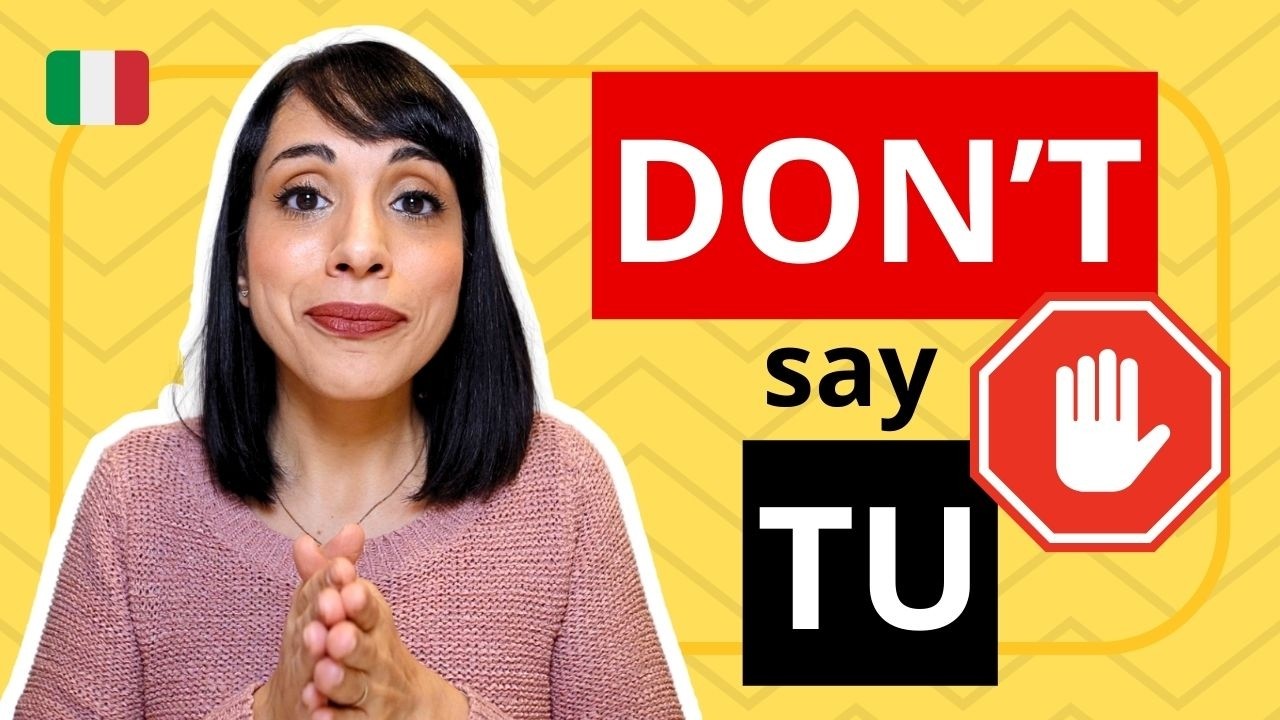 Are You Using &ldquo;TU&rdquo; Wrong in Italian? (It May Sound Rude)