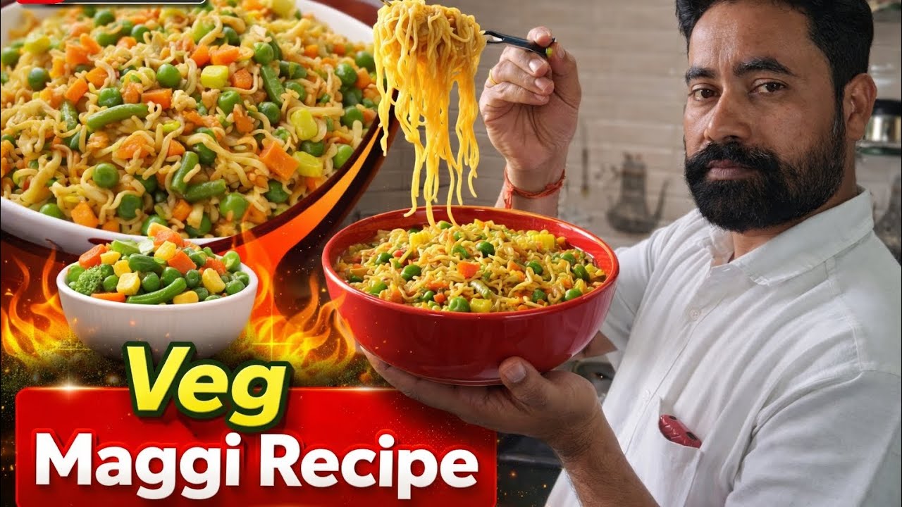 Veg Maggi Recipe | Easy & Tasty Masala Maggi at Home