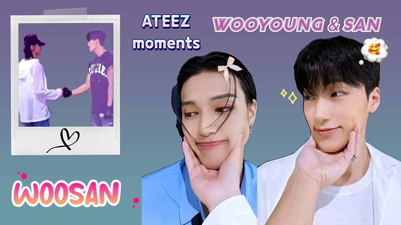 ATEEZ WOOSAN AND WOOYOUNG SAN 🦊😺 MOMENTS THE
