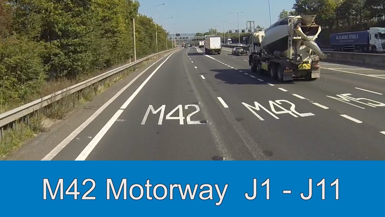 M42 Motorway J1 to J11