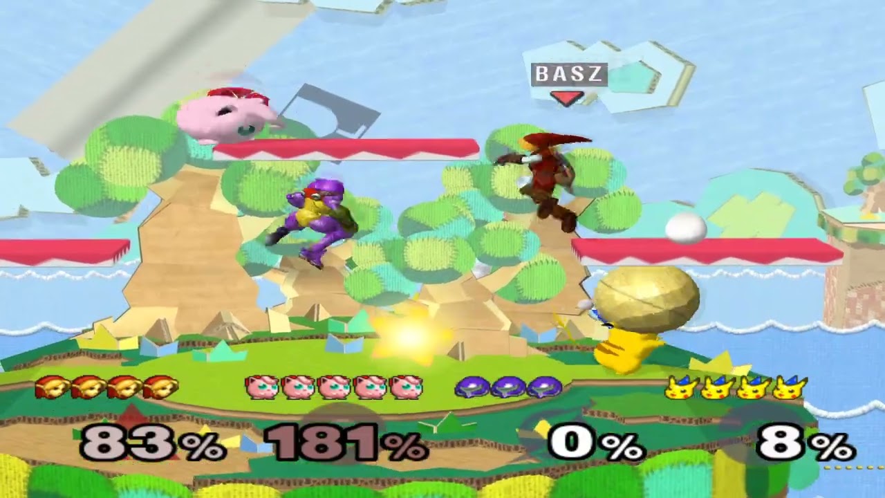 Super Smash Bros Melee (GCN) Melee VS Stock Team Match #129