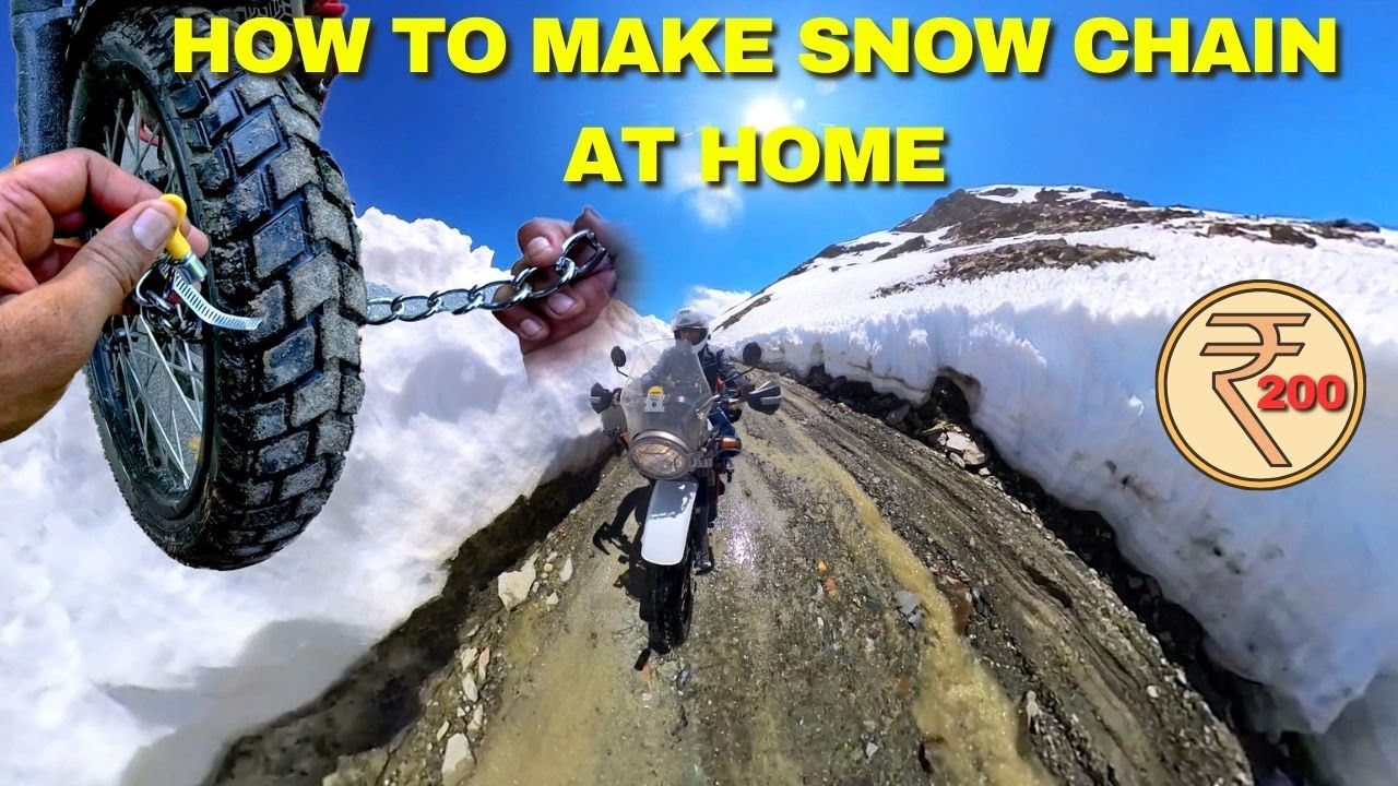 How To Make Cheapest, Lightest, Best Snow Chain For Bikes At Home