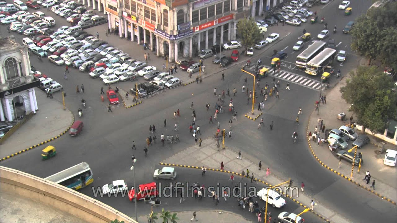 Traffic at CP, Delhi