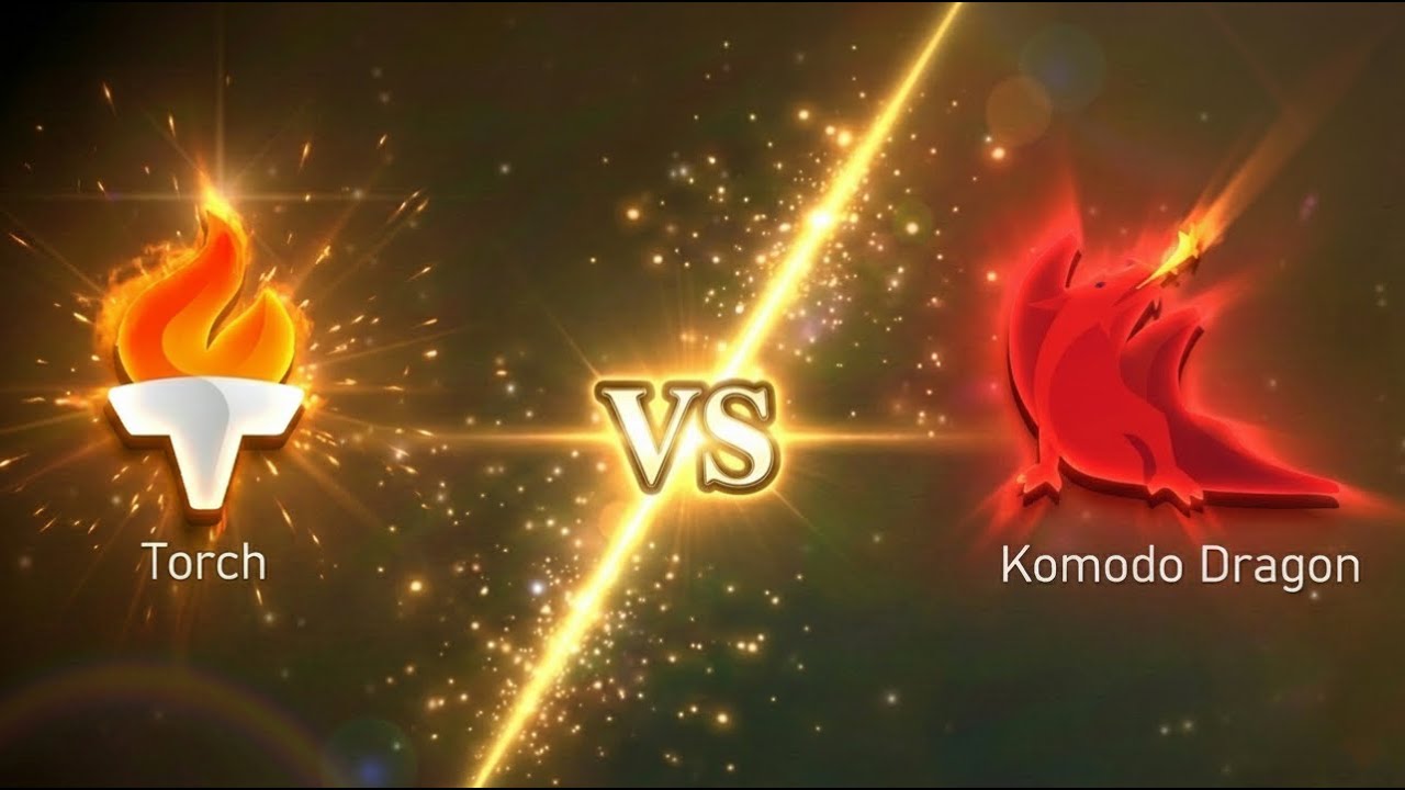 Komodo Dragon VS Torch: can Komodo Dragon crush Torch with 3 consecutive brilliant moves??