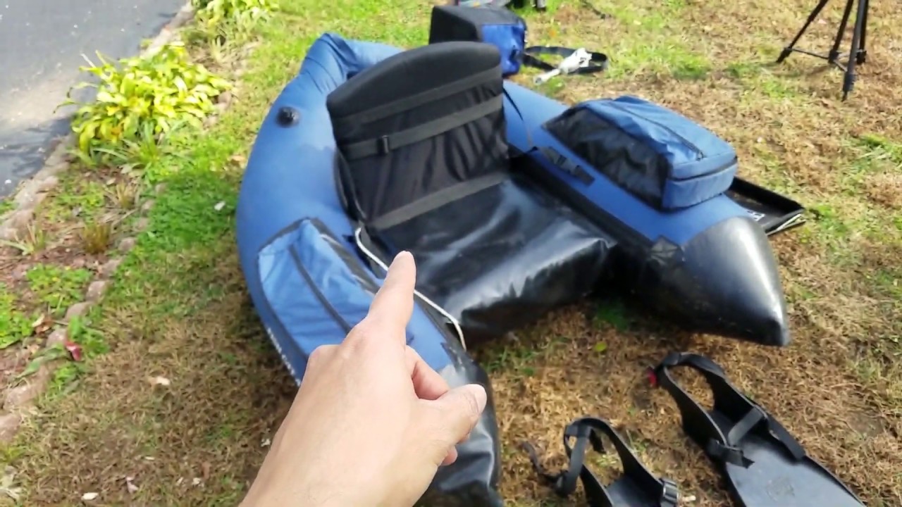 Outcast Float Tube Fish Cat 4 ПОЛНЫЙ ОБЗОР + Как заменить воздушный пузырь!!