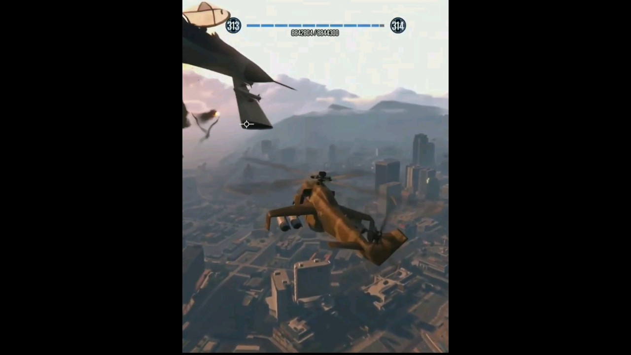 HYDRA Vs SAVAGE DOGFIGHT 💥🎯#gaming #helicopters #gta5 #dogfight