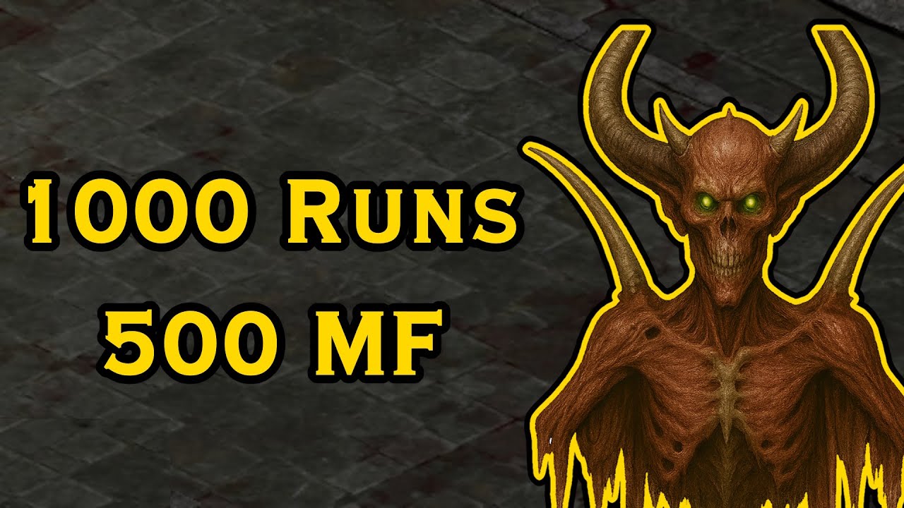 1000 Mephisto Runs But With 500 MAGIC FIND (Loot Highlights)