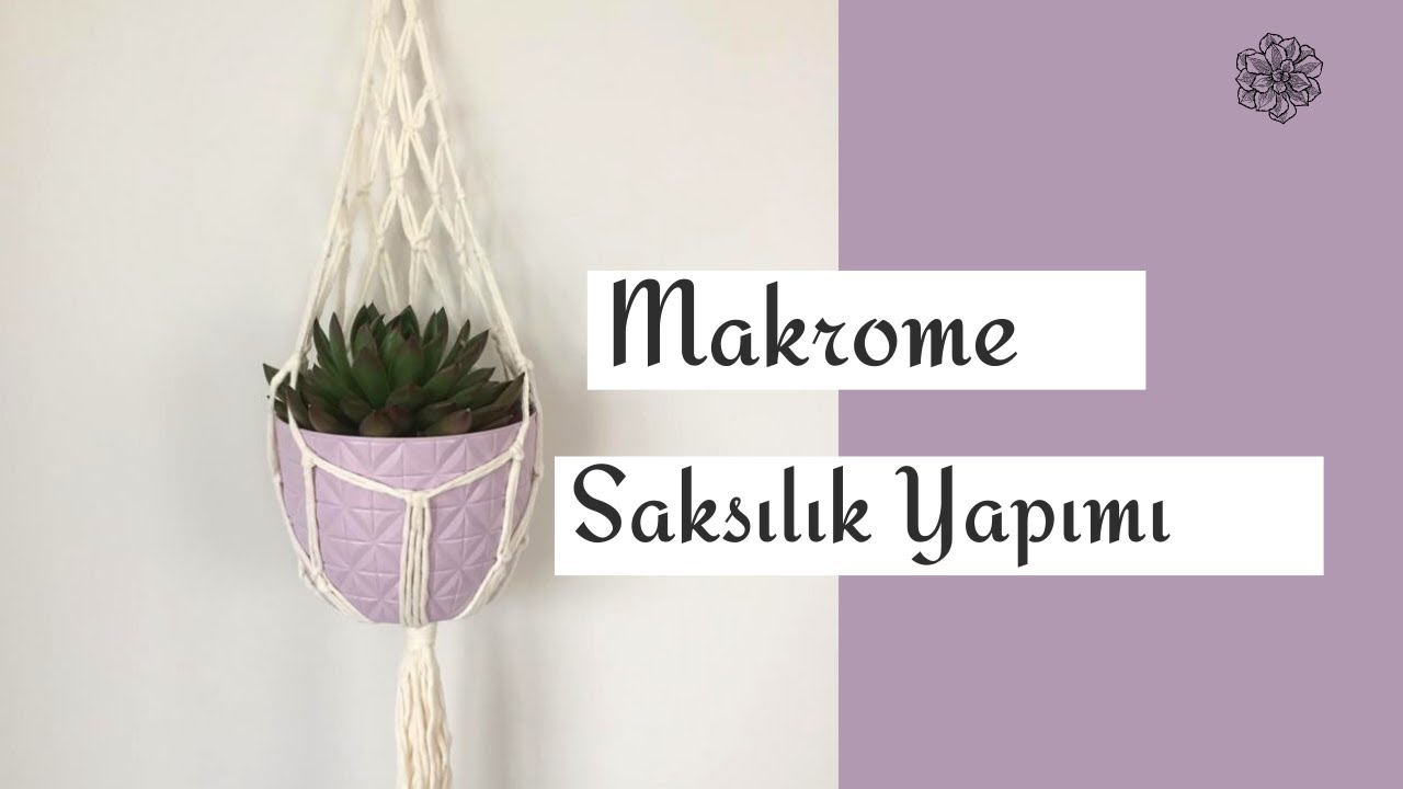 Makrome Saksılık Yapımı