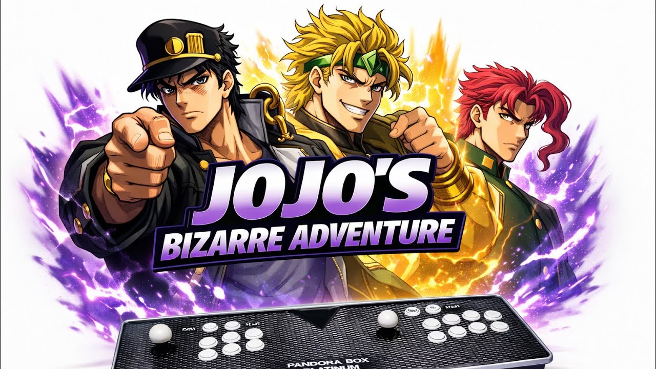 Jojo's Bizarre Adventure Arcade Game - Playing w/Pandora Platinum Home Arcade 