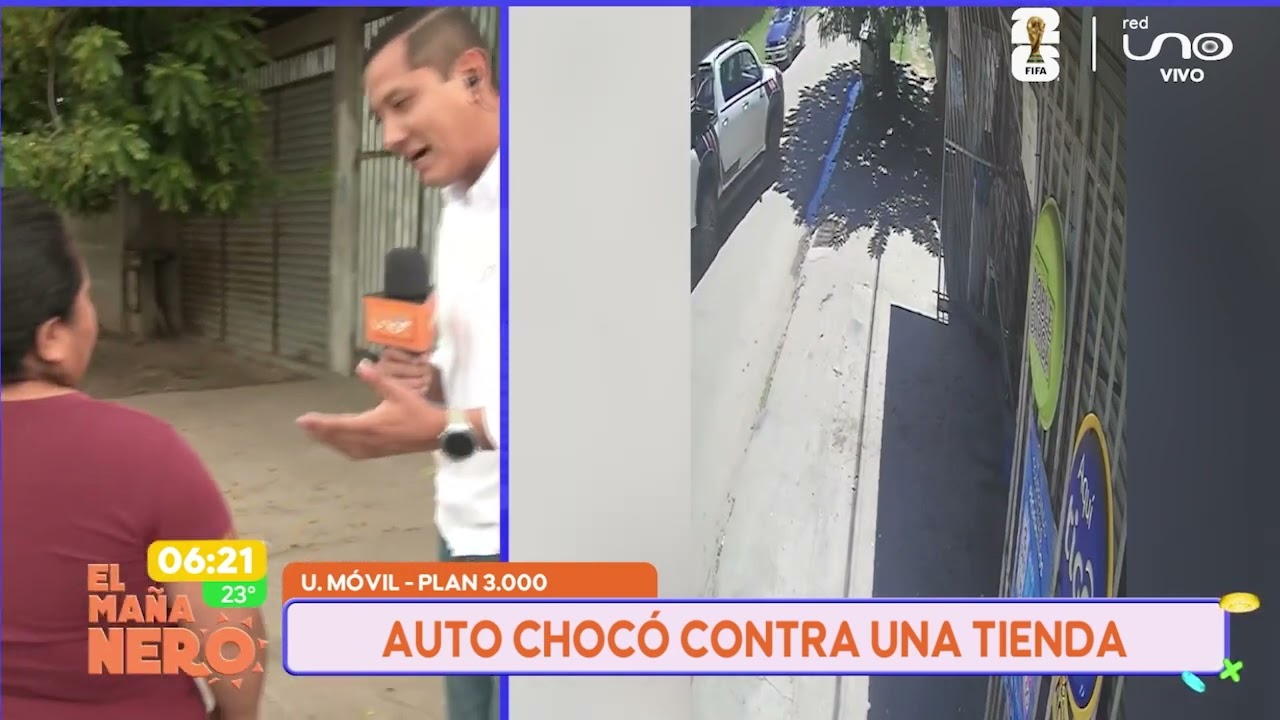 SCZ: Auto chocó contra una tienda