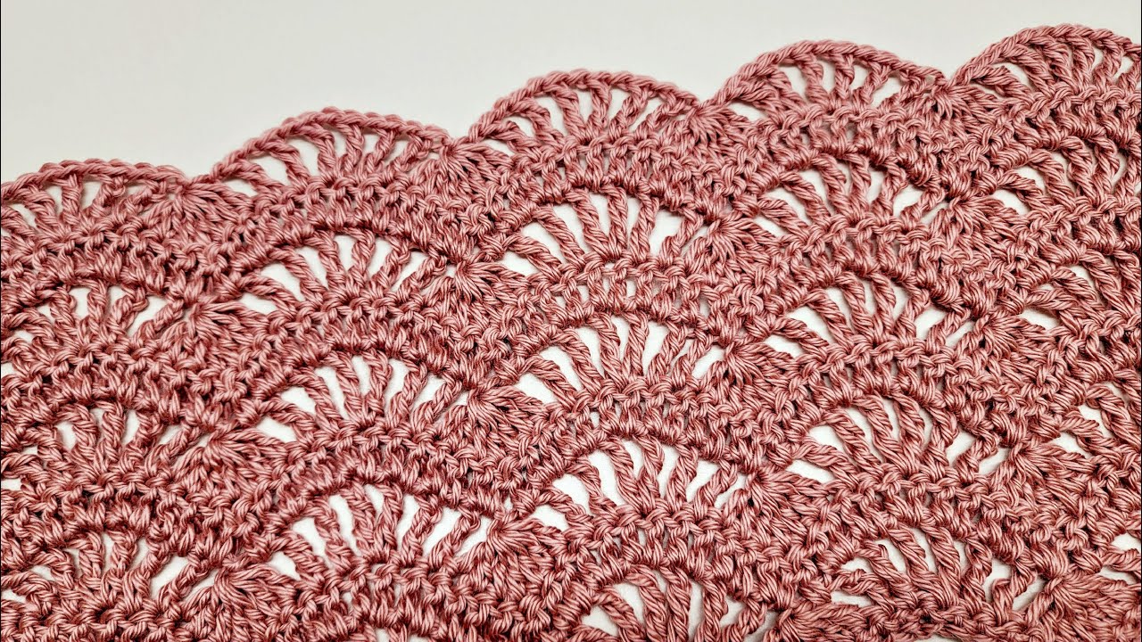 How To Crochet Lacy Stitch For Blankets, Scarfs, and Wraps - Victorian Lace Wave Stitch Tutorial