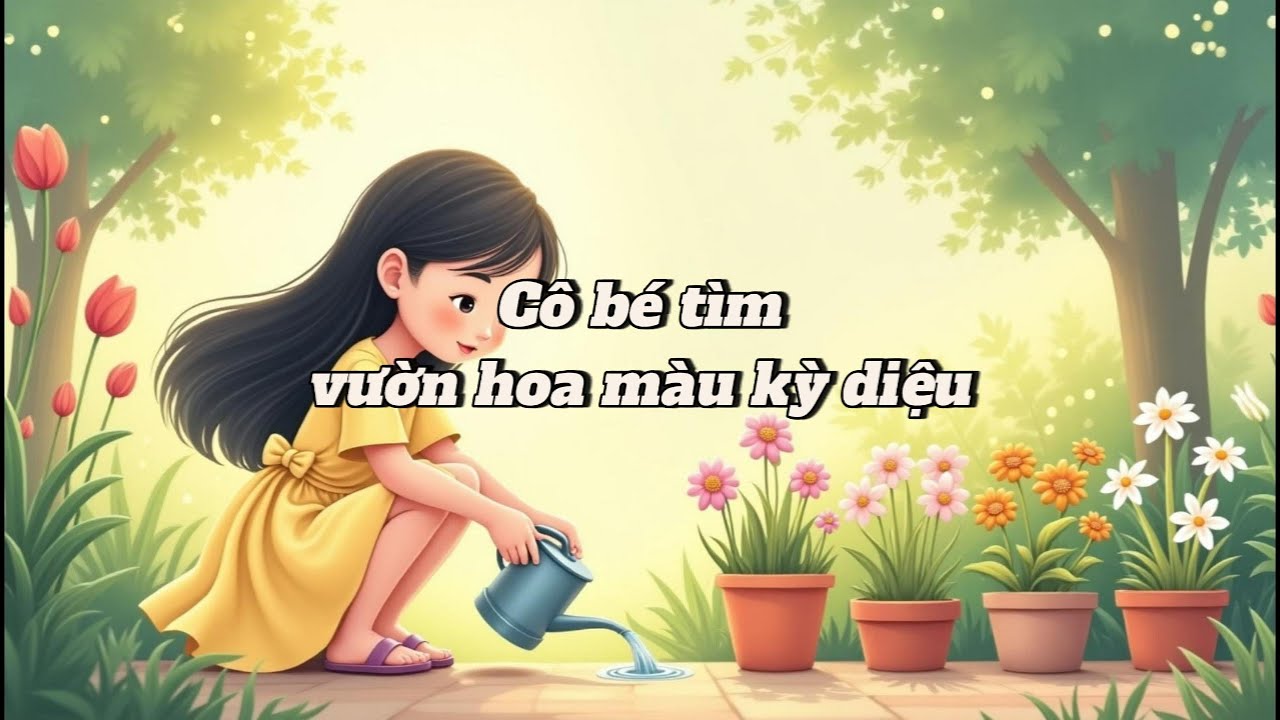 Cô bé tìm vườn hoa màu kỳ diệu!