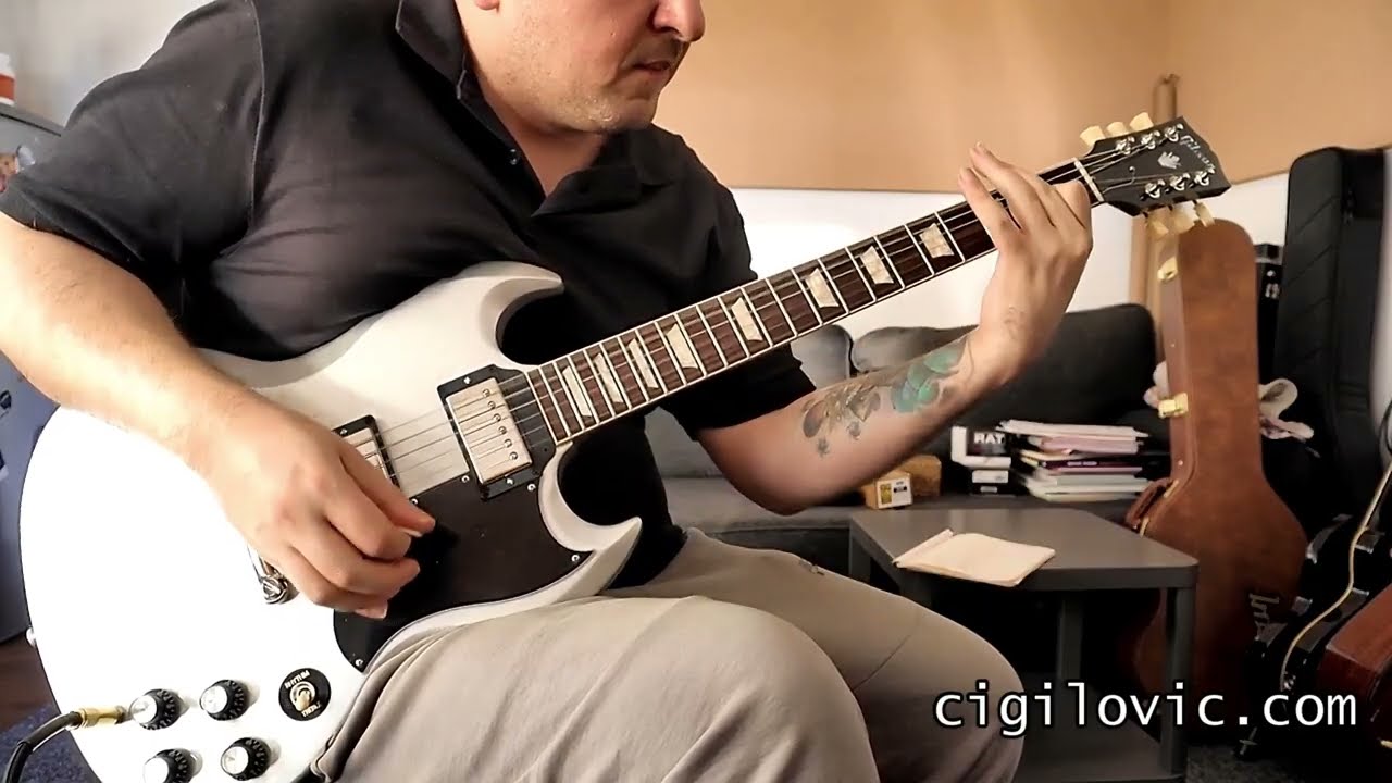 Gibson SG Standard '61 Review & Sound Demo (Silver Mist)