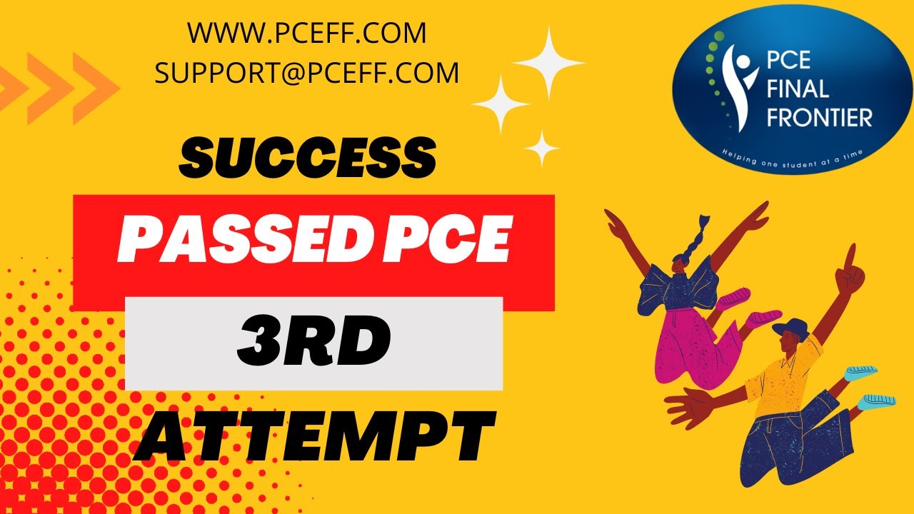 Passed PCE Exam In 3rd Attempt. It's Never Too Late To Ask For Help! | Physiotherapy Course | PCEFF