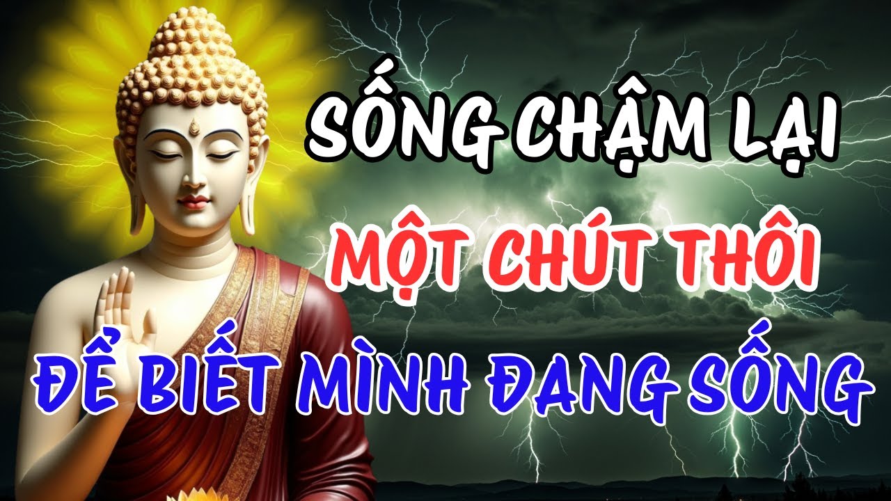 Lời Phật Dạy Về Sống Chậm Giữa Đời | Bạn Đang Sống Hay Chỉ Đang Tồn Tại