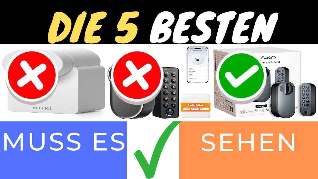 DIE 3 BESTEN NUKI SMART LOCKS 2025 🔒🏡 | SICHERHEIT & KOMFORT IM TEST!