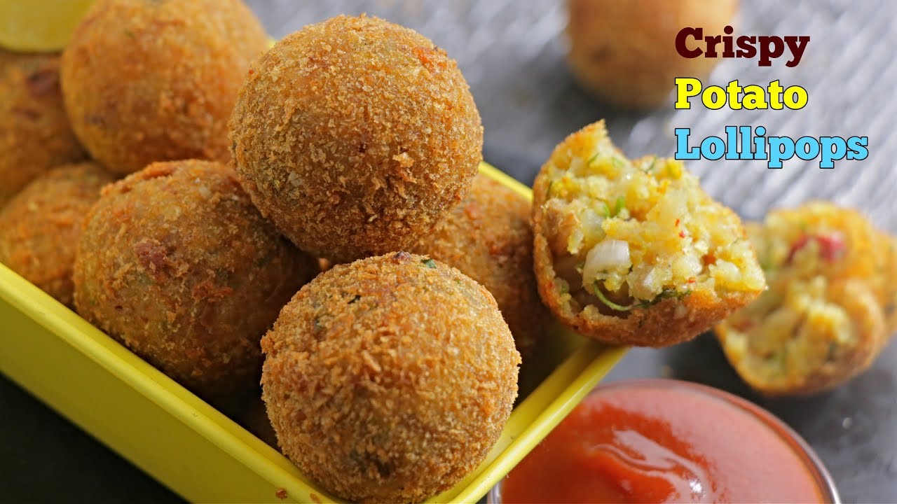 #Potatolollipops| క్రిస్పీ పొటాటో బాల్స్ |Potato Lollipops in Telugu| The Best Crispy Potato Snack