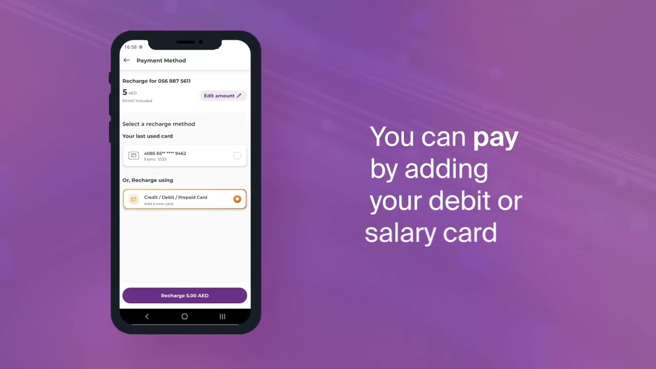 Five SIM App | How to Recharge