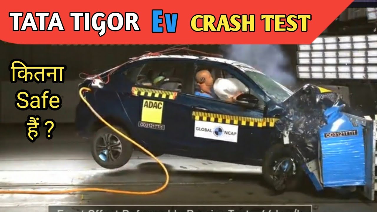 India first Electric car Crash test By Global Ncap | tata tigor ev | karma motors
