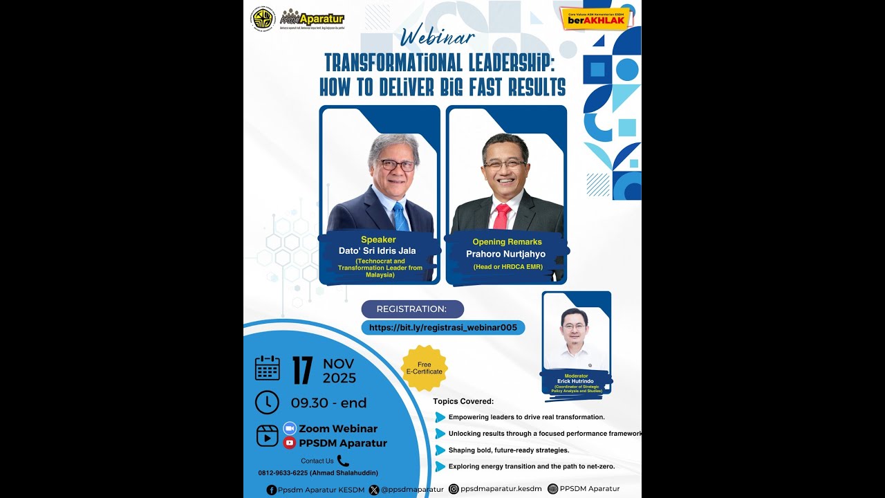 WEBINAR “Transformational Leadership: How to Deliver Big Fast Results”