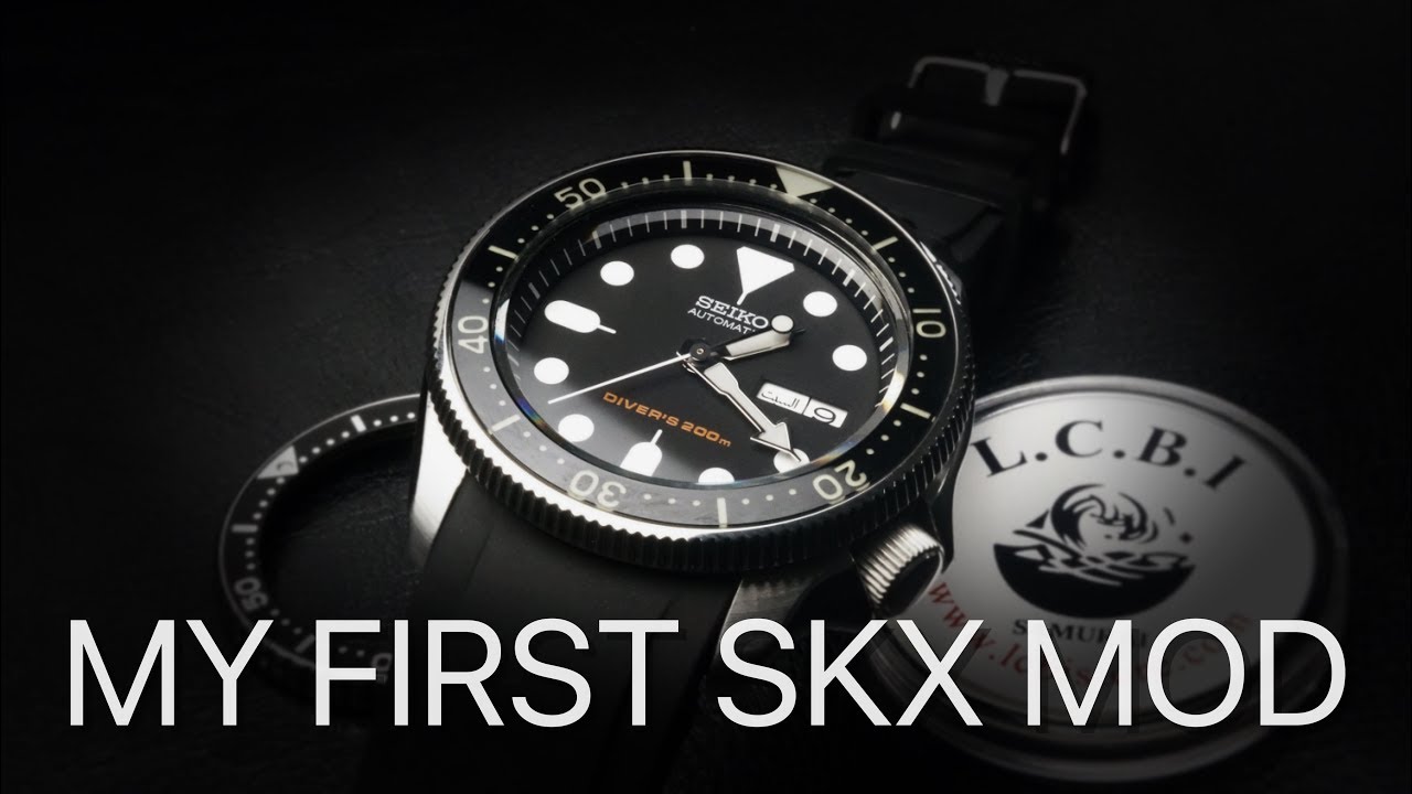 My First SKX Mod Attempt! LCBI Coin Edge and Sapphire Insert Install