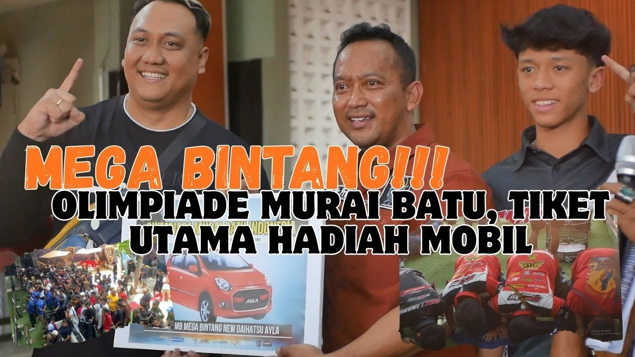 SUPER MEGA BINTANG, MURAI BATU SAPUJAGAD DARBOY GENK TEAM BAWA PULANG MOBIL