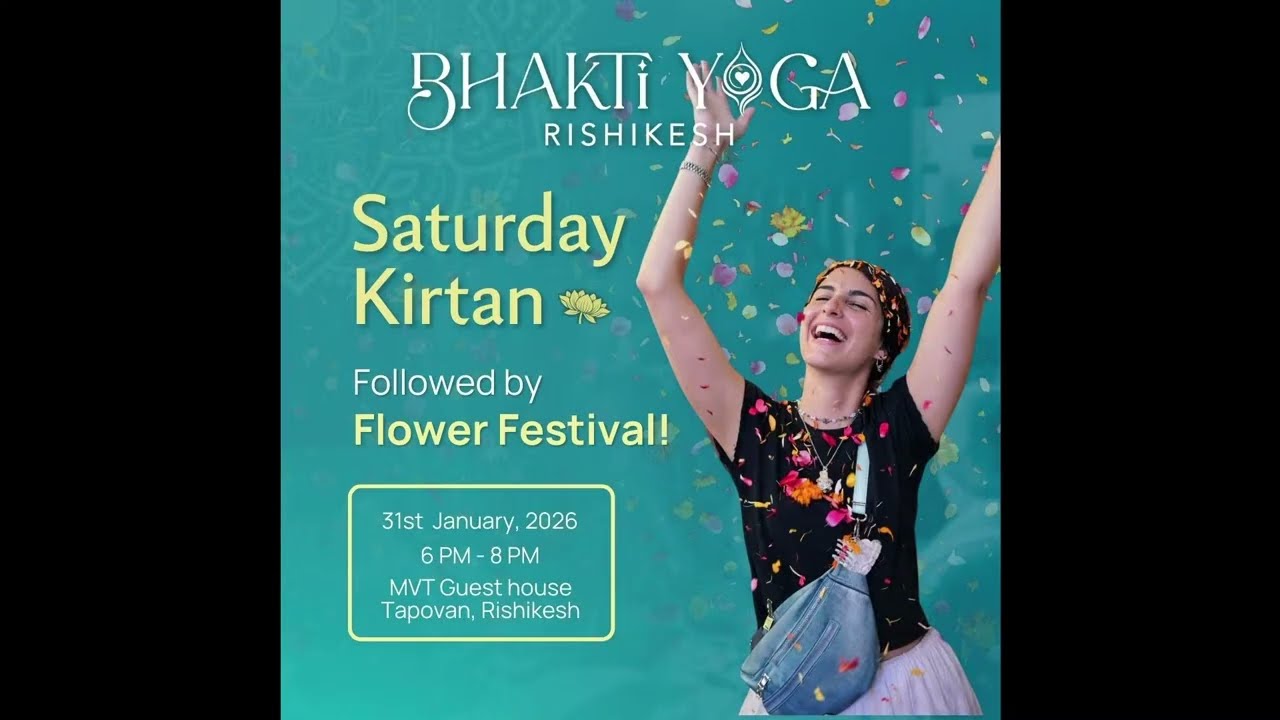 Flower festival Kirtan - Saturday, 31 Jan, 2026 LIVE stream
