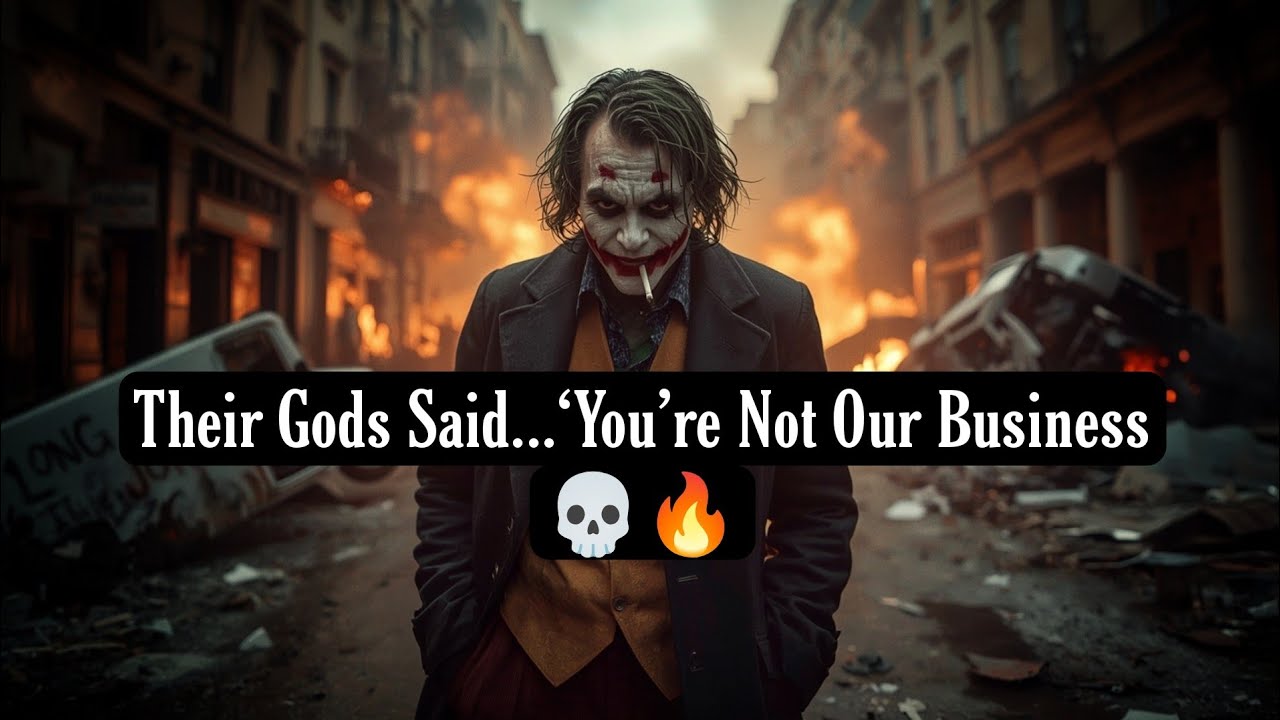 Even Their Gods... Whispered: ‘Don’t Touch the Chaos🔥 | Joker Speech Dark Motivation