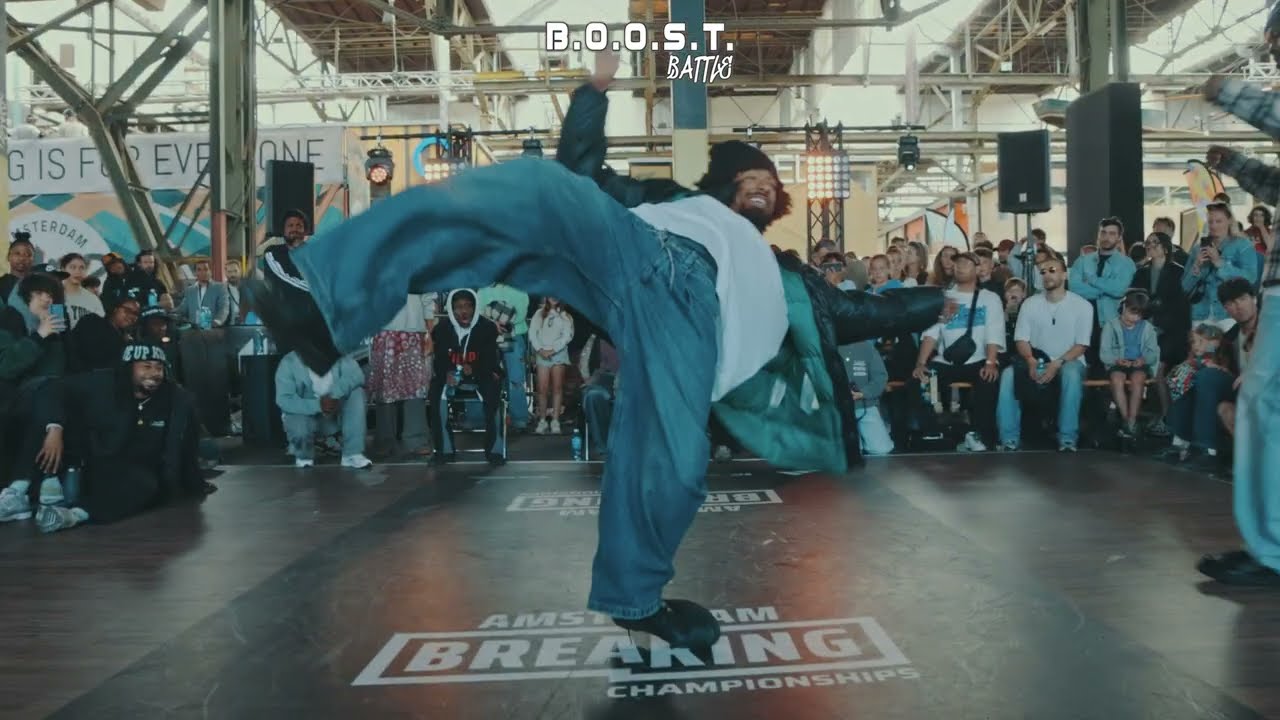 B.O.O.S.T Dance Battle XIII: Top 8 Male | Angel C4 vs Jeems | USWA 2025 | NDSM Amsterdam