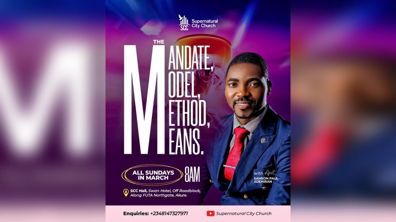 THE MANDATE, MODEL, METHOD, & MEANS  | THANKSGIVING SERVICE | APST. SAMSON PAUL ADENIRAN | 1.3.2026