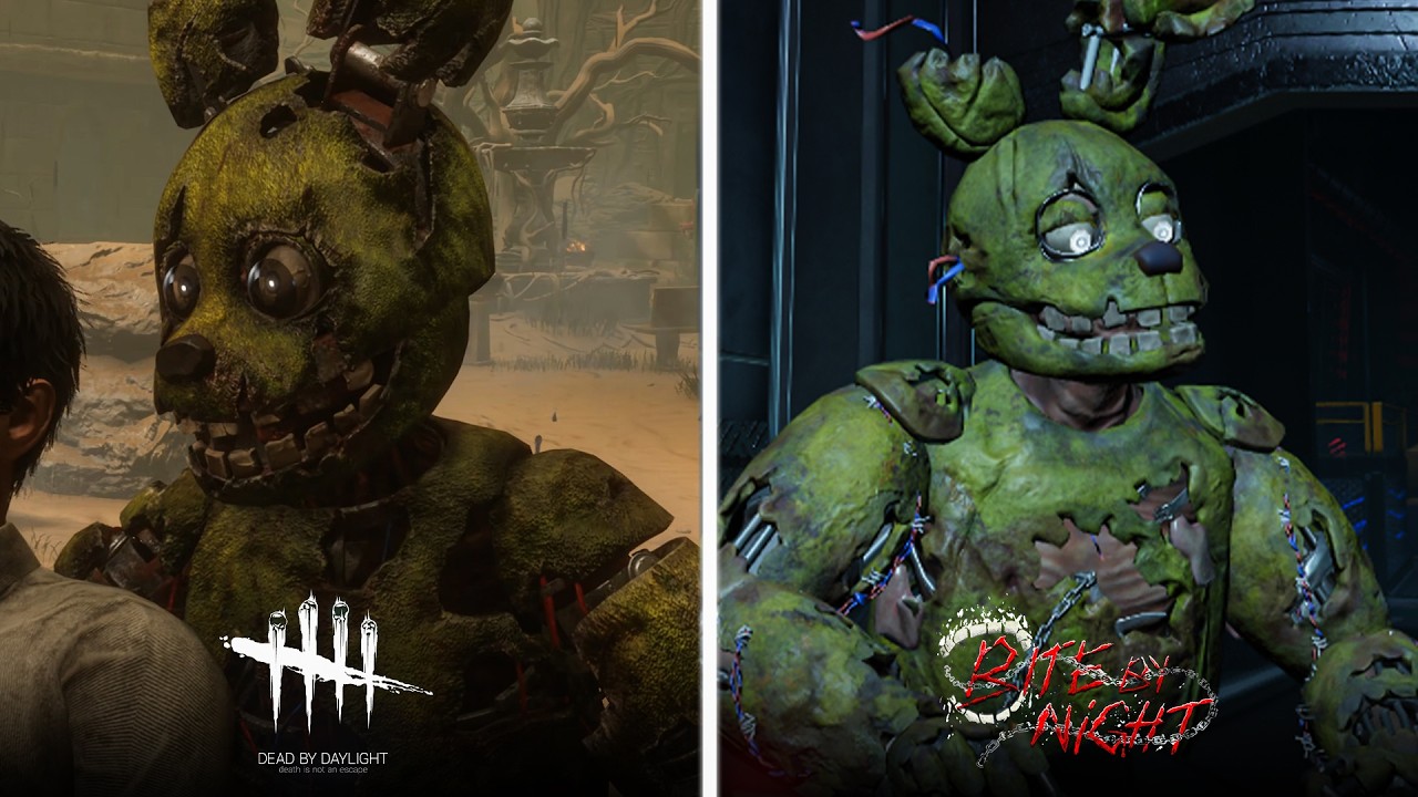 BITE BY NIGHT vs DEAD BY DAYLIGHT | Detailed Springtrap Comparison