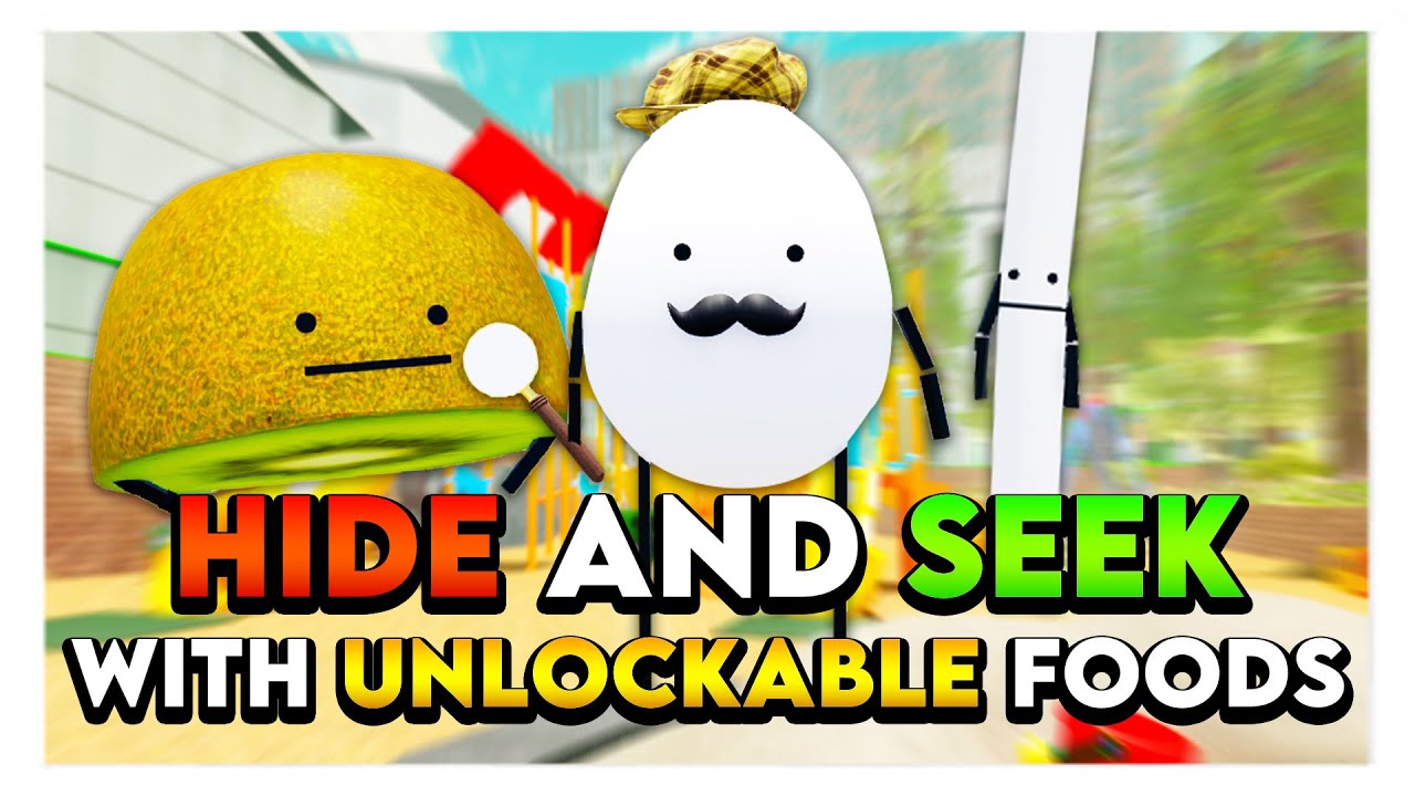 Roblox SECRET STAYCATION HIDE & SEEK WITH UNLOCKABLE FOODS! 🥝