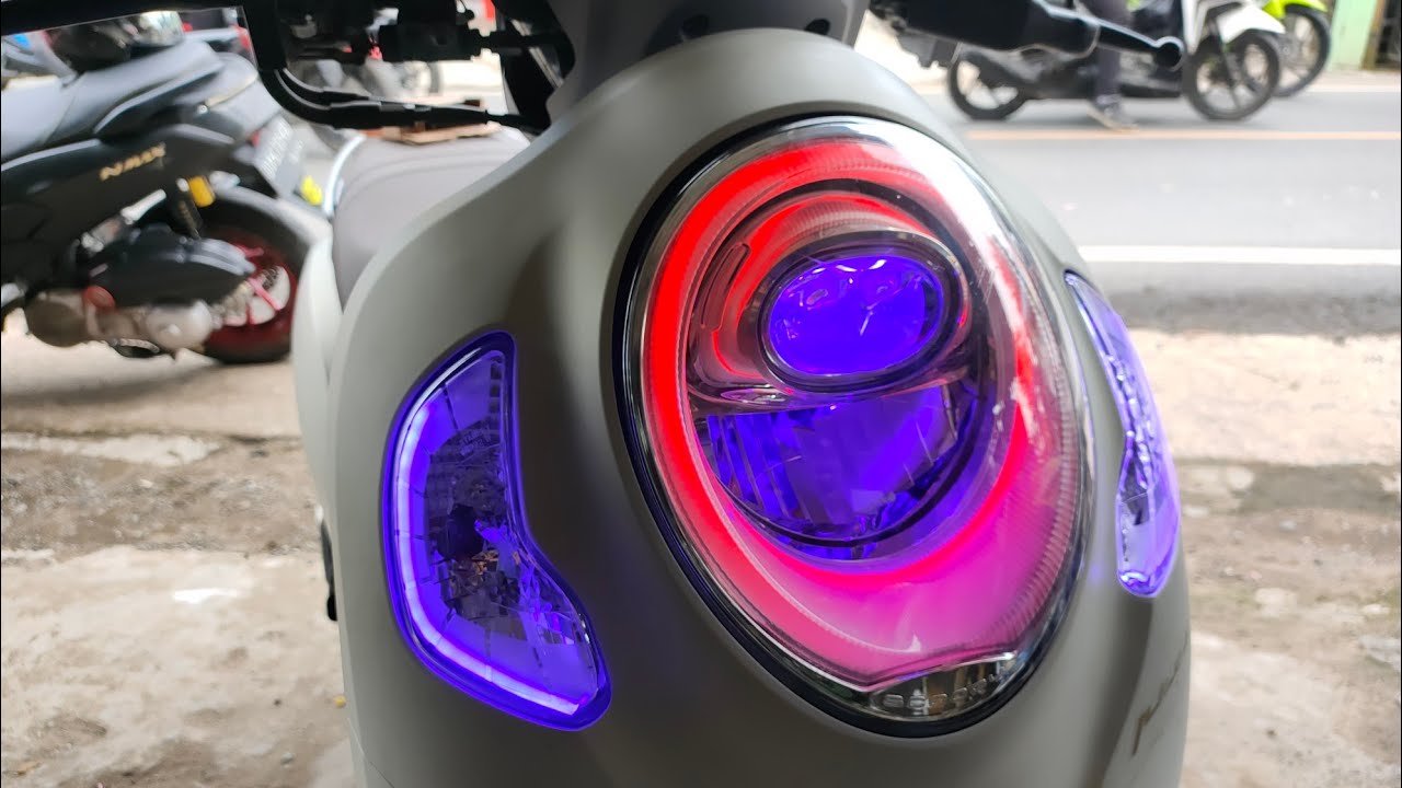 cara mematikan lampu utama Scoopy news 2022 pasang saklar on off untuk lampu alis