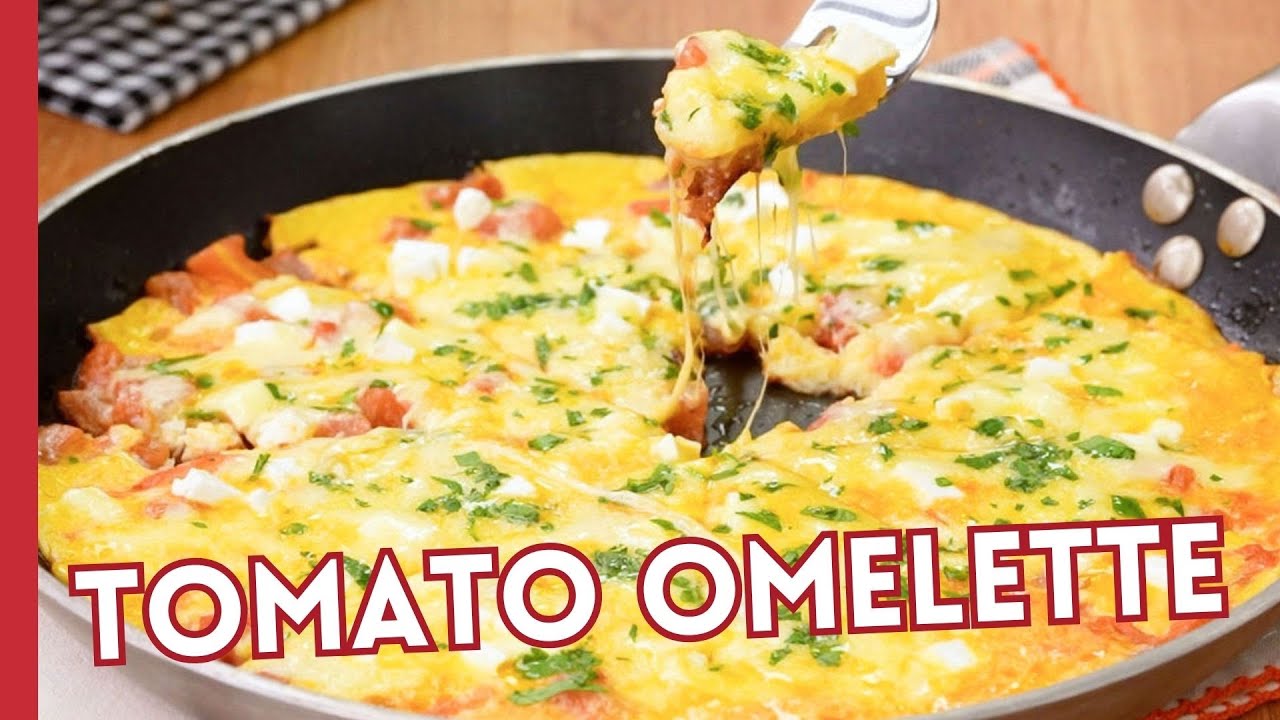 Tomato & Cheese Omelette Recipe | Breakfast in 5 Minutes! 🍅🍳