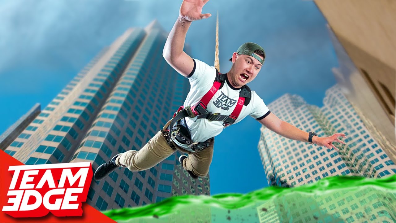 Don't Plummet into the Nasty Pool!! | Rope Cut Challenge!!